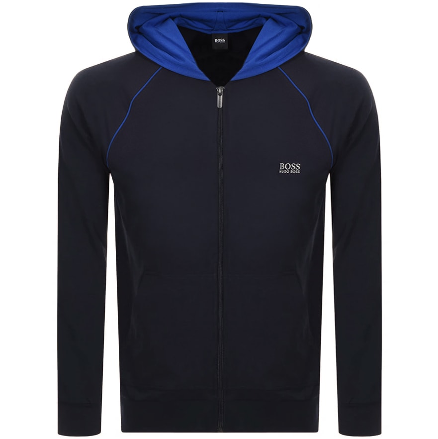 Alternative Image for ProductBOSS Bodywear Lounge Full Zip Hoodie Navy1